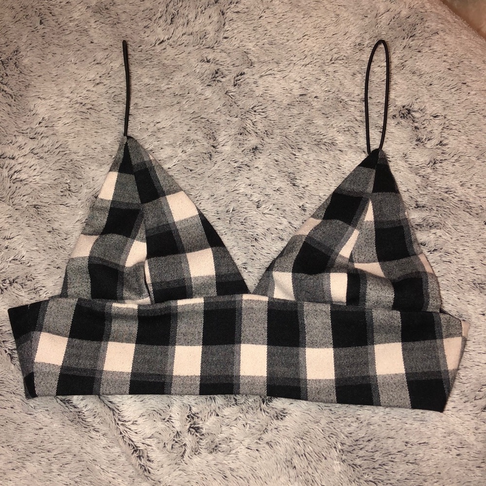 Small Checkered Cropped Shirt
